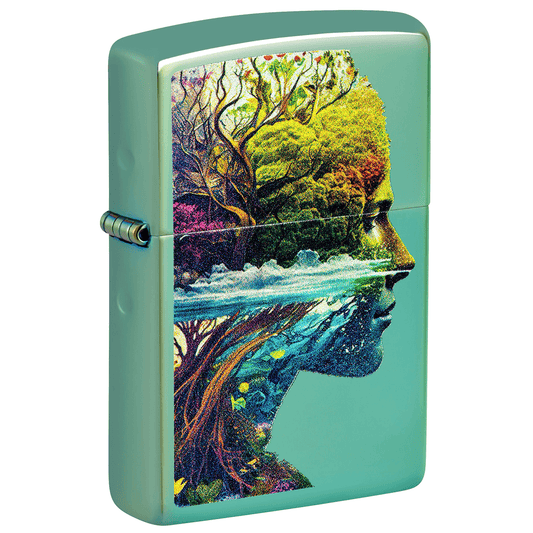Zippo Natural Elements High Polish Green