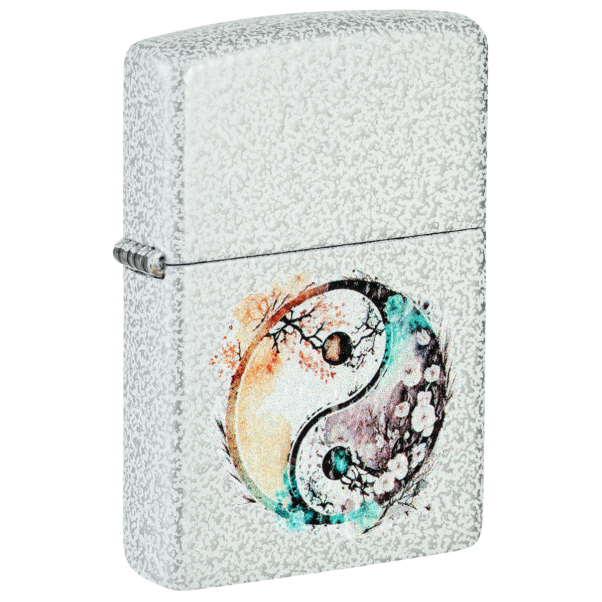Zippo Yin And Yang Color Image Glacier Finish
