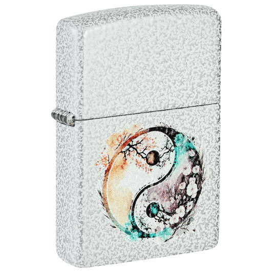 Zippo Yin And Yang Color Image Glacier Finish