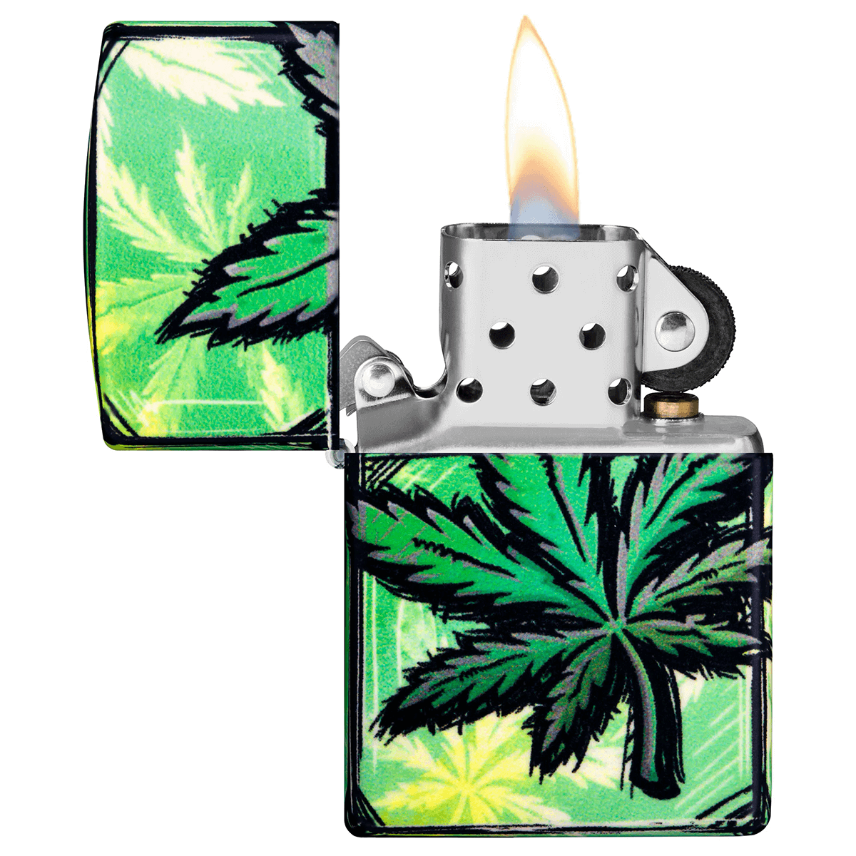 Zippo 540 Color Glow In The Dark Leaf