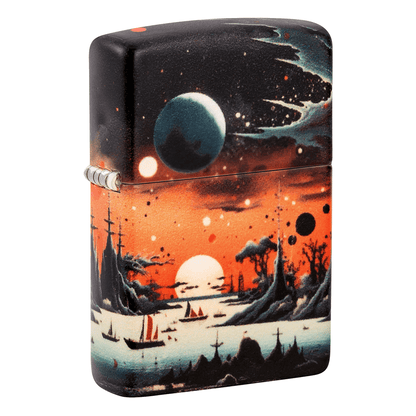 Zippo Dark Planet Skies 540 Color Matte Finish