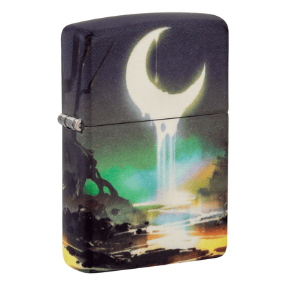 Zippo 540 Color Glow In The Dark Swamp With Dipping Moon