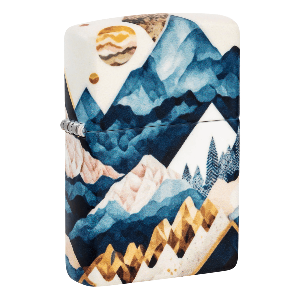 Zippo Snowy Mountain Outdoors 540 Color Matte Finish