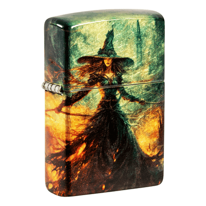Zippo 540 Fusion Witch In Flames Tumbled Brass
