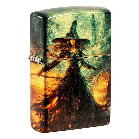 Zippo 540 Fusion Witch In Flames Tumbled Brass