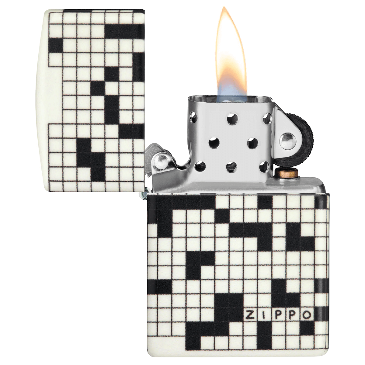 Zippo 540 Color Glow In The Dark Crossword Puzzle