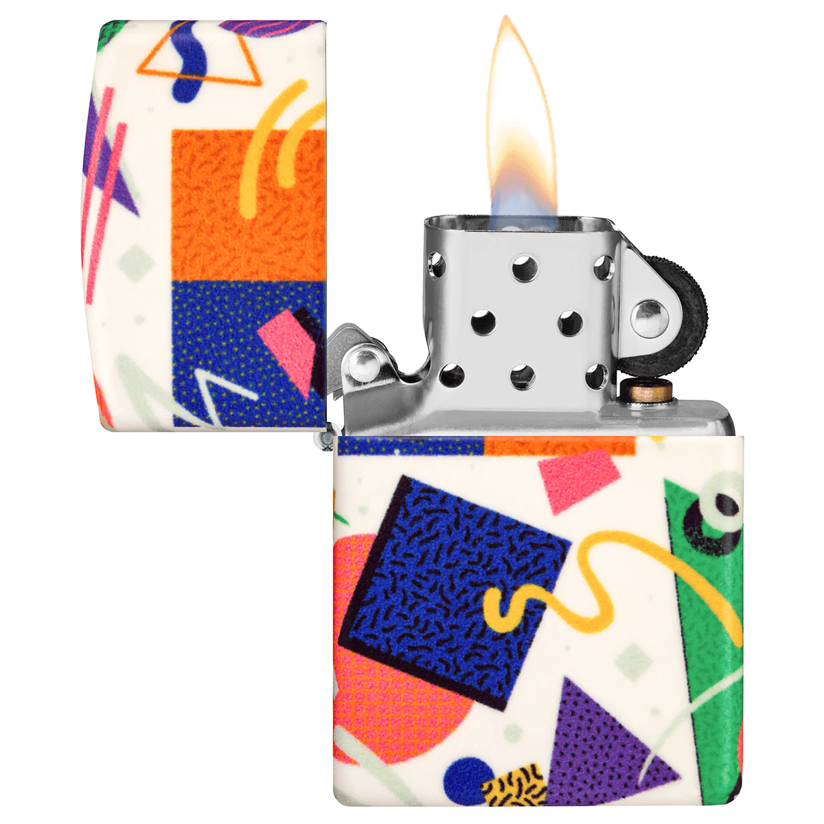 Zippo 540 Color Glow In The Dark Nostalgic Shapes And Patterns