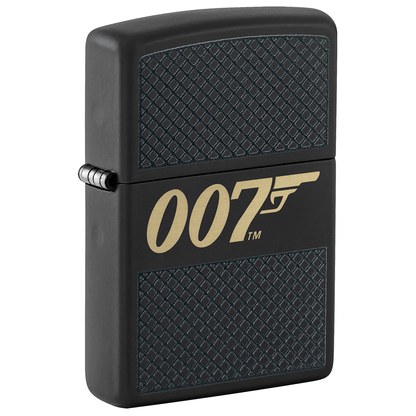 Zippo 007 Laser Engraved Matte Black