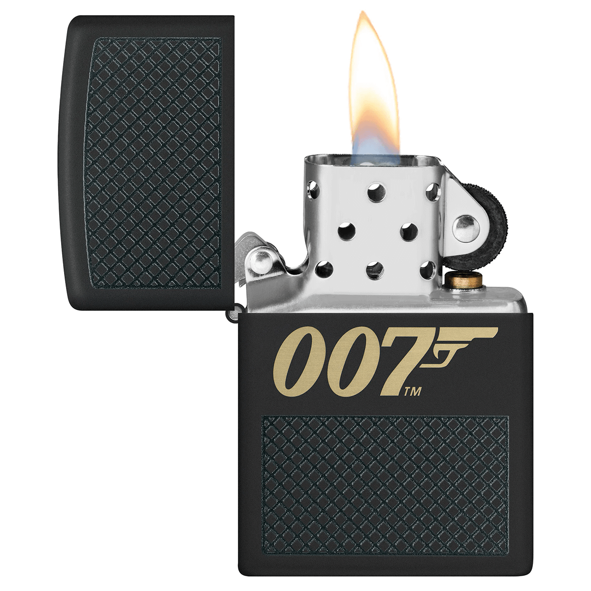 Zippo 007 Laser Engraved Matte Black
