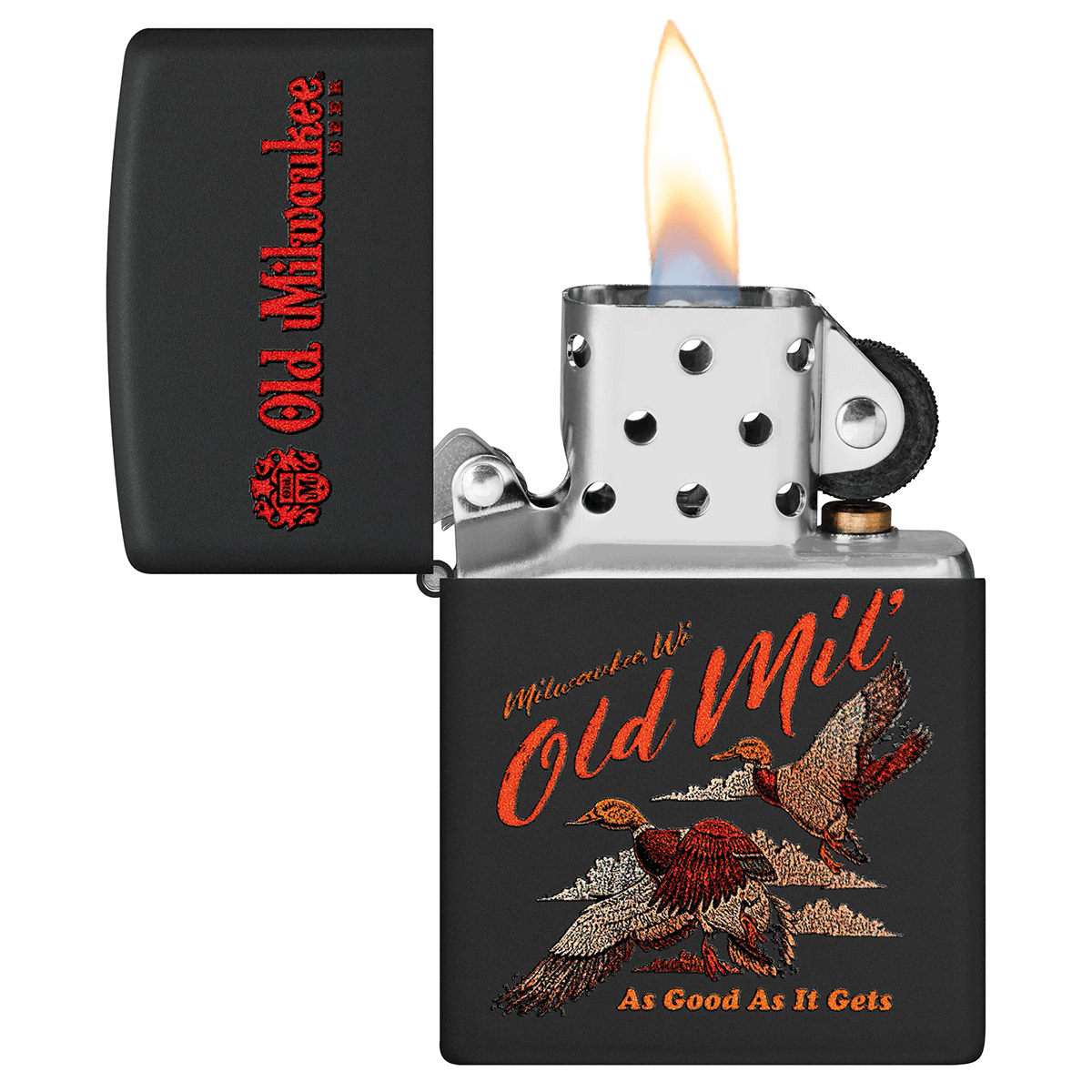 Zippo Old Milwaukee Black Matte
