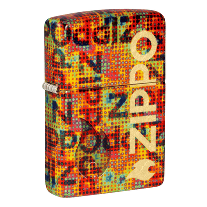 Zippo Lustre 540 Fusion Pixelized Logo