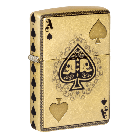 Zippo Lustre 540 Fusion Ace Of Spades Tubled Brass