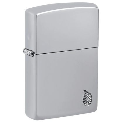 Zippo Armor Deep Carve Flame Logo High Polish Chrome
