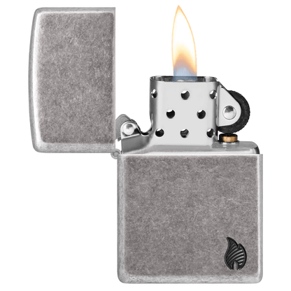 Zippo Armor Deep Carve Antique Silver