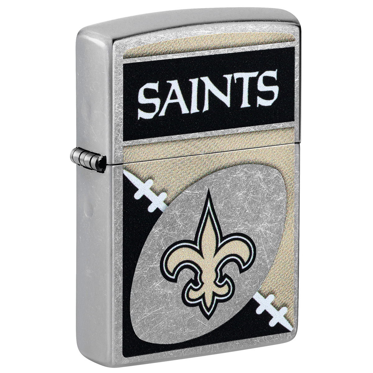 Zippo Nfl New Orleans Saints Street Chrome