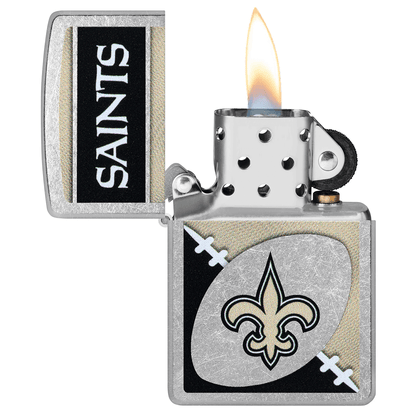 Zippo Nfl New Orleans Saints Street Chrome