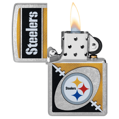 Zippo Nfl Pittburgh Steelers Street Chrome