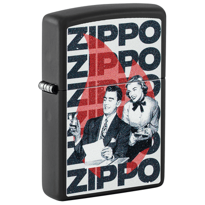 Zippo Retro Color Design Matte Black