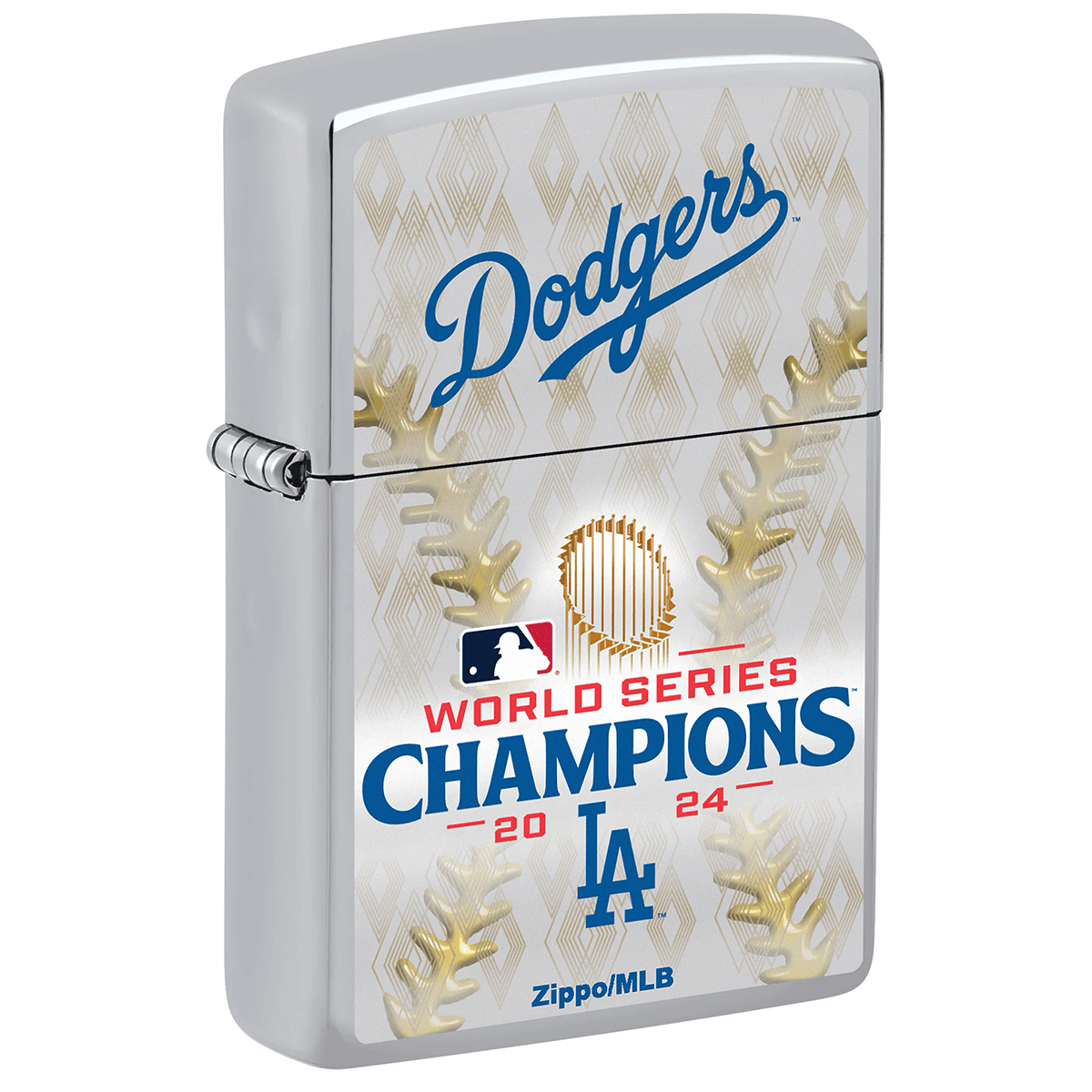 Zippo Los Angeles Dodgers 2024 World Series Champions High Polish Chrome