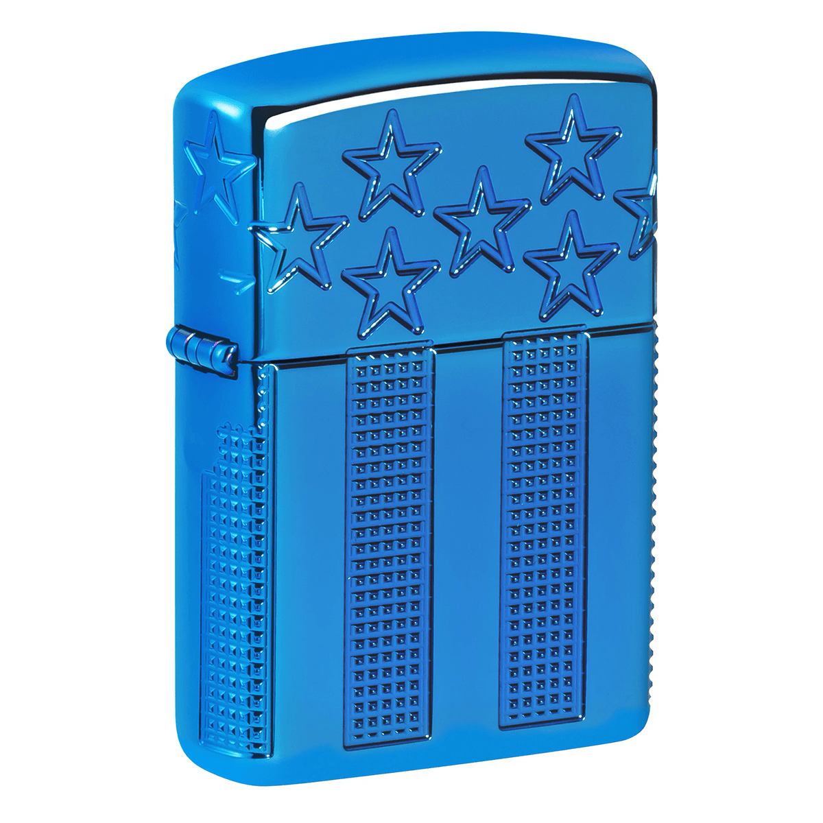 Zippo Stars And Stripes Multicut High Polish Blue