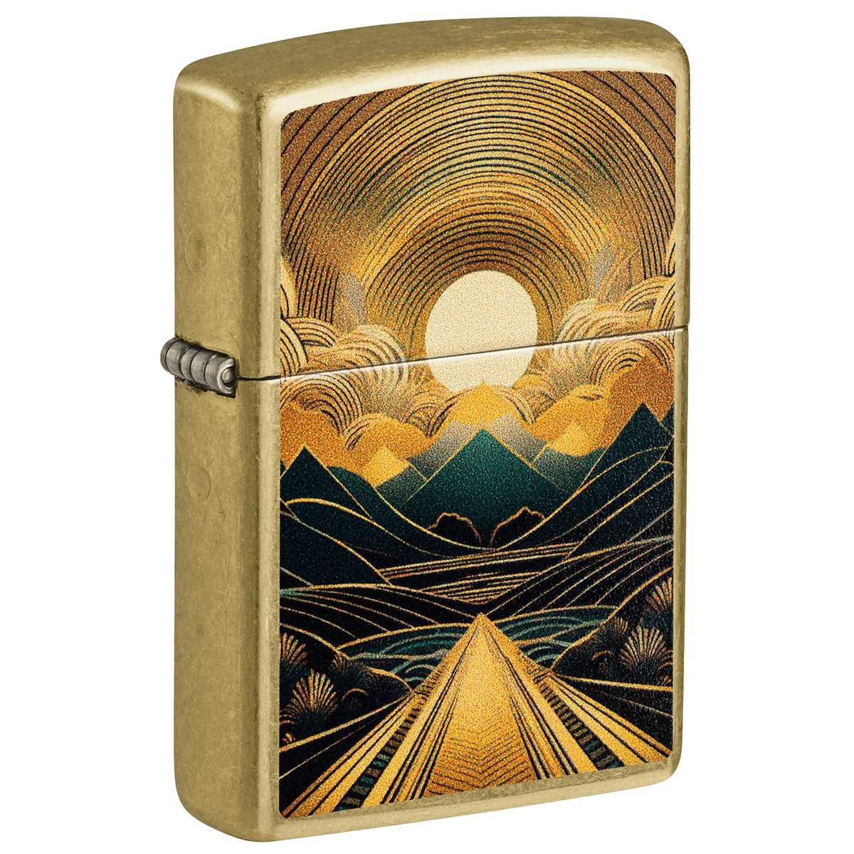 Zippo Mountain Road Color Image Street Chrome