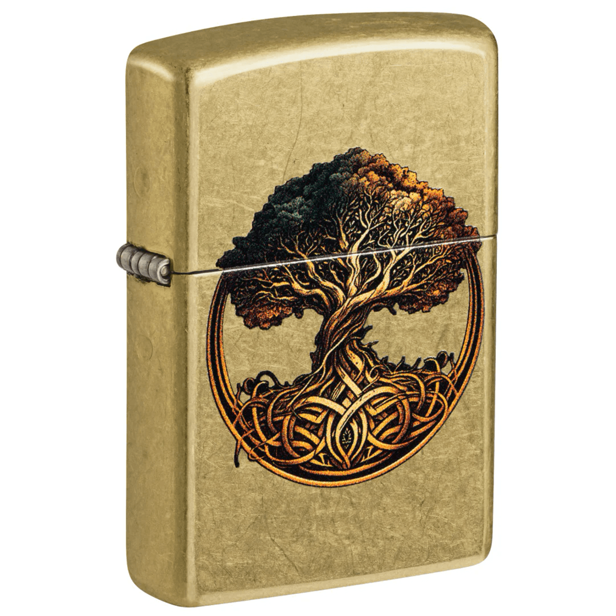 ZIPPO TREE OF LIFE DESIGN COLOR IMAGE