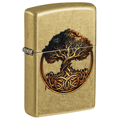 ZIPPO TREE OF LIFE DESIGN COLOR IMAGE