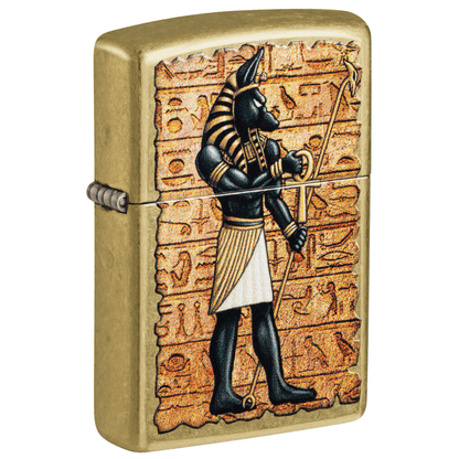 ZIPPO MASKED EGYPTIAN STREET BRASS COLOR IMAGE