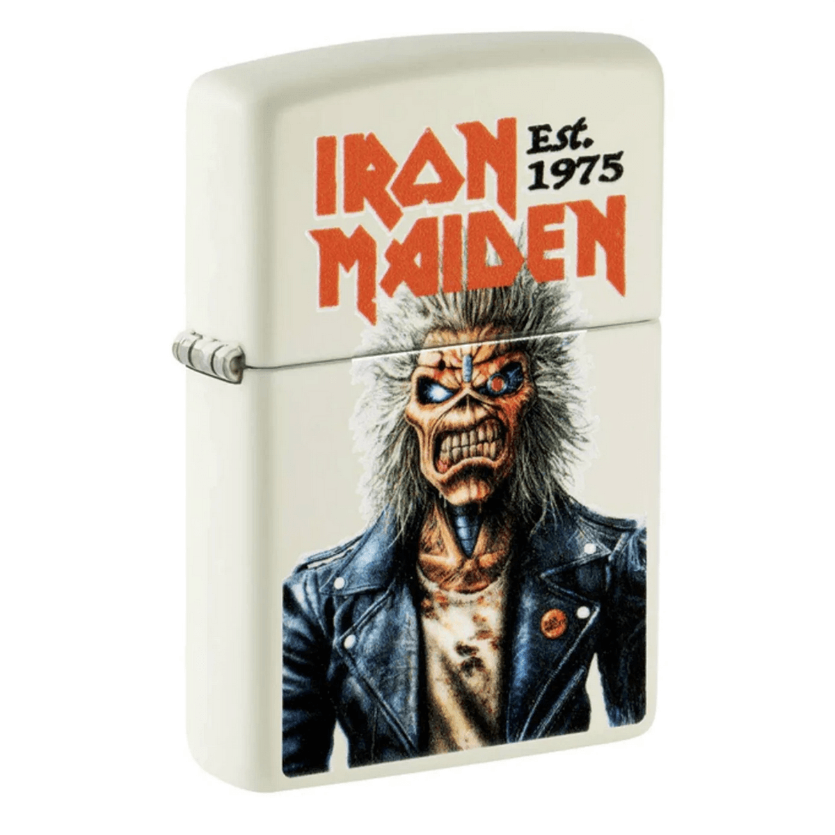 **ZIPPO IRON MAIDEN GLOW IN THE DARK GREEN COLOR IMAGE