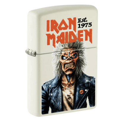 **ZIPPO IRON MAIDEN GLOW IN THE DARK GREEN COLOR IMAGE