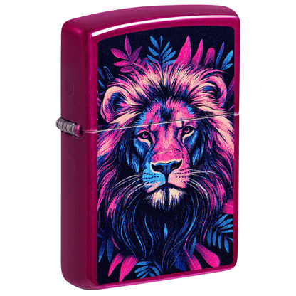 ZIPPO LION CANDY RASPBERRY COLOR IMAGE