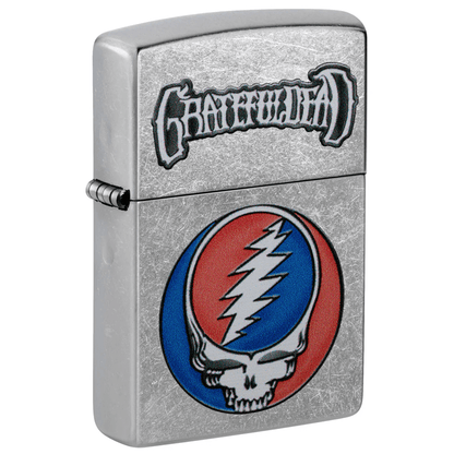 ZIPPO GRATEFUL DEAD SKULL STREET CHROME COLOR IMAGE