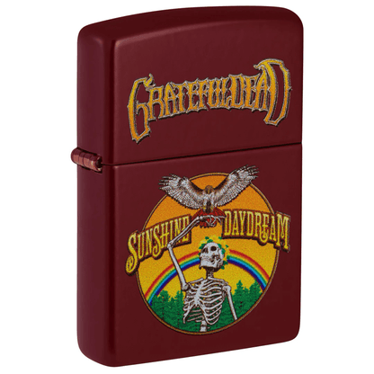 ZIPPO GRATEFUL DEAD SUNSHINE DAYDREAM MERLOT COLOR IMAGE