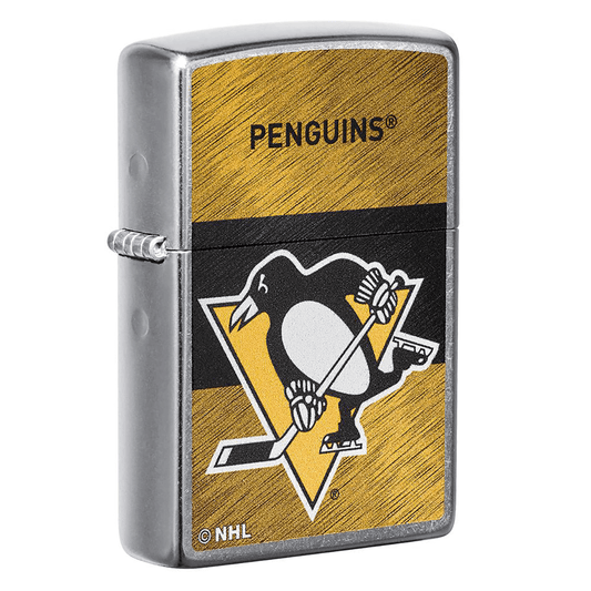 Zippo Nhl Yellow And Black Pittsburgh Penguins