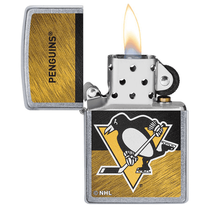 Zippo Nhl Yellow And Black Pittsburgh Penguins