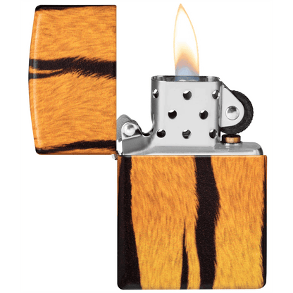 Zippo Spring Matte Tiger Print Design