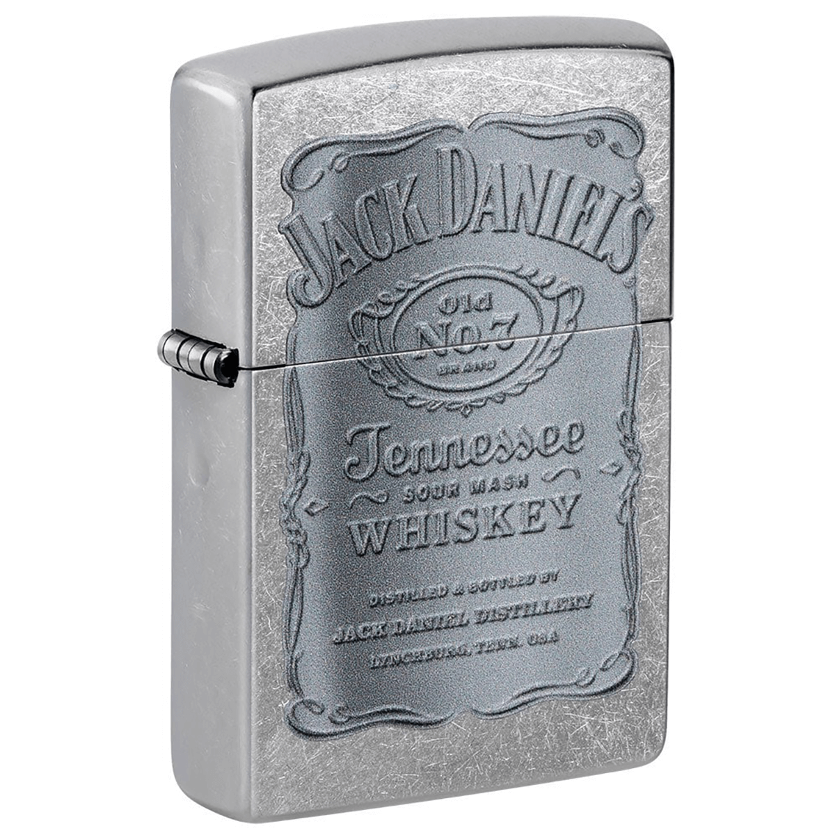 Zippo Jack Daniels Monochrome Label Street Chrome