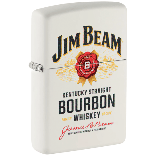 Zippo Jim Bean Logo White Matte