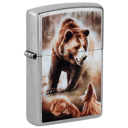Zippo Mazzi Grizzly Bear Street Chrome