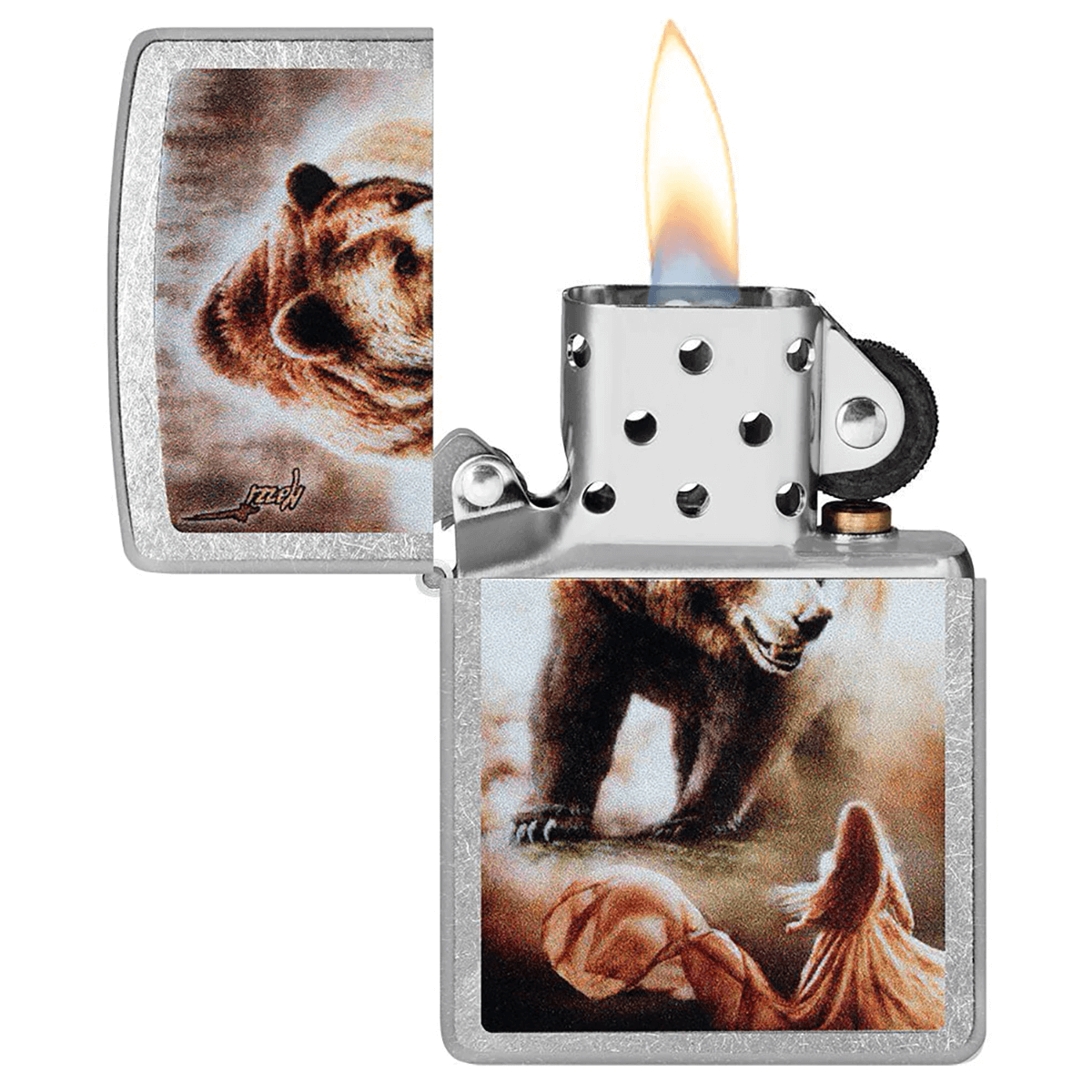 Zippo Mazzi Grizzly Bear Street Chrome