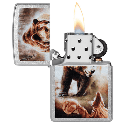 Zippo Mazzi Grizzly Bear Street Chrome