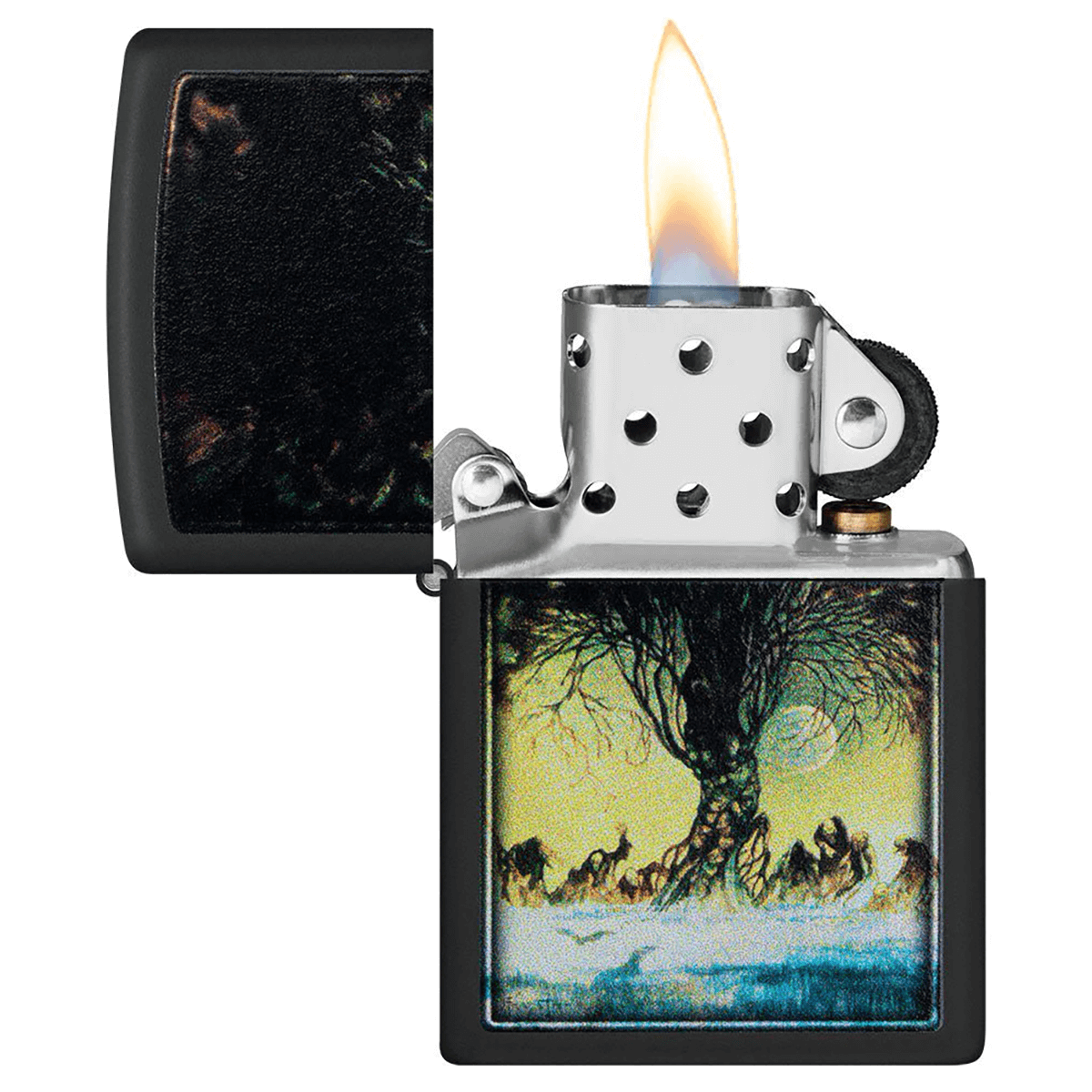 Zippo Autumn People Matte Black