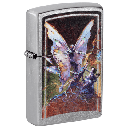 Zippo Frank Farzetta Mothman Street Chrome