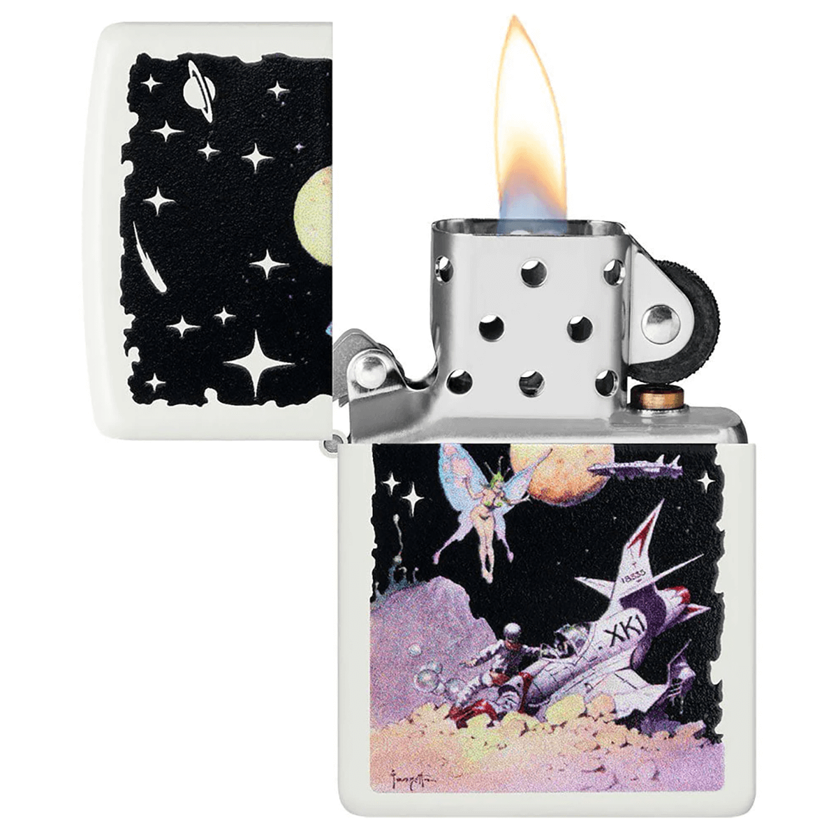 Zippo Space Fairy White Matte