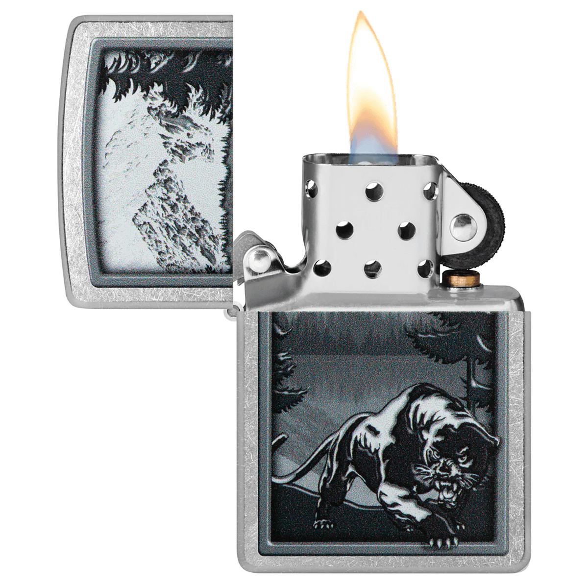 Zippo Mountain Lion Street Chrome