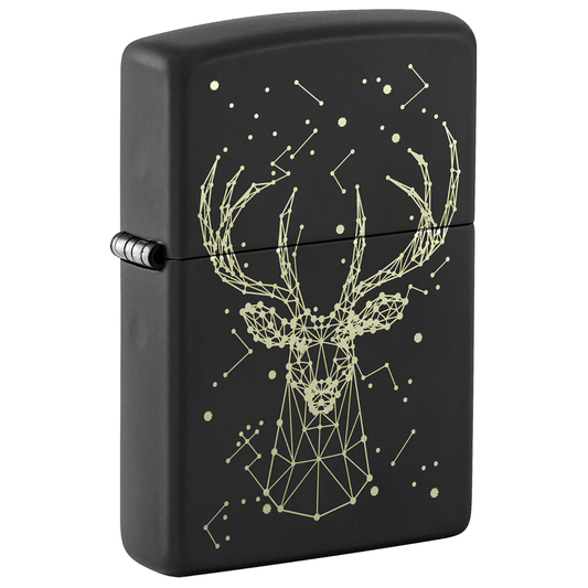 Zippo Deer Constellation Black Matte