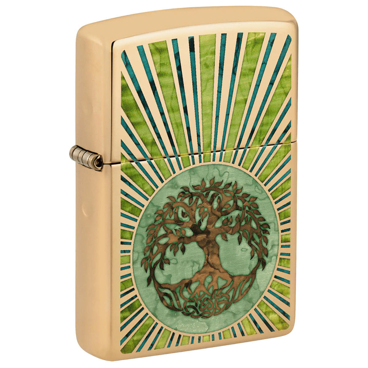 Zippo Tree Of Life High Polish Brass