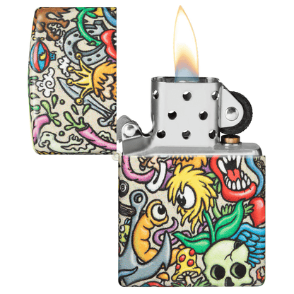 Zippo Crazy Characters Color Mage Design