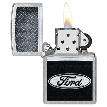 Zippo Ford Logo Street Chrome