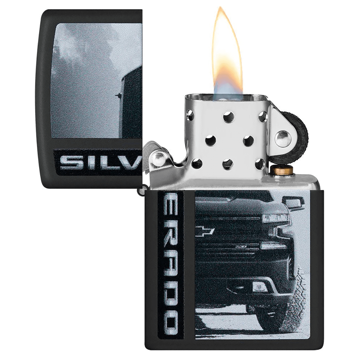 Zippo Chevrolet Silverado Monochrome Black Matte